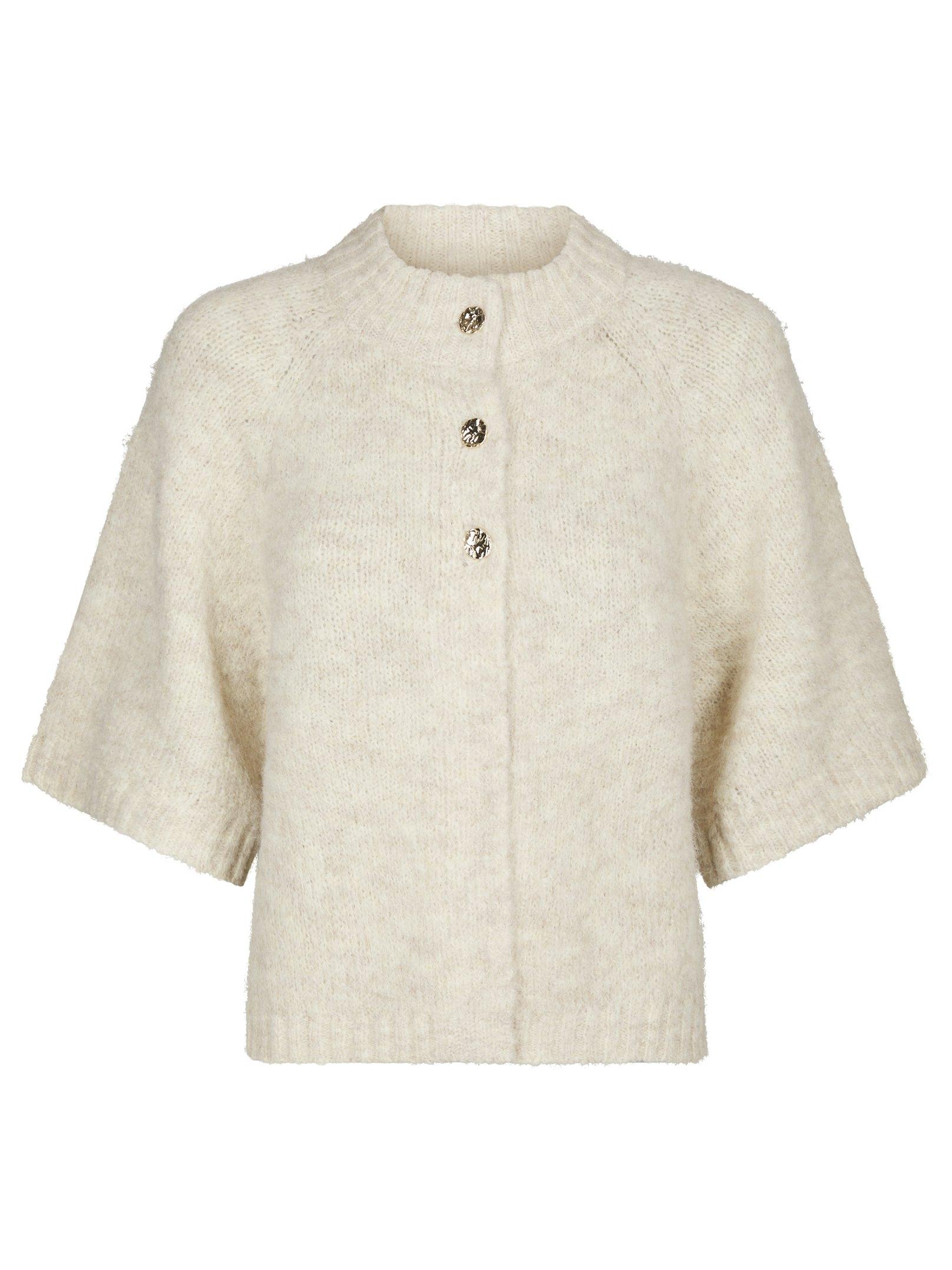 Benuta Fluffy Knit Cardigan Ivory