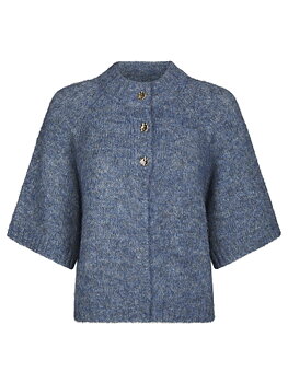 Benuta Fluffy Knit Cardigan Smoke Blue