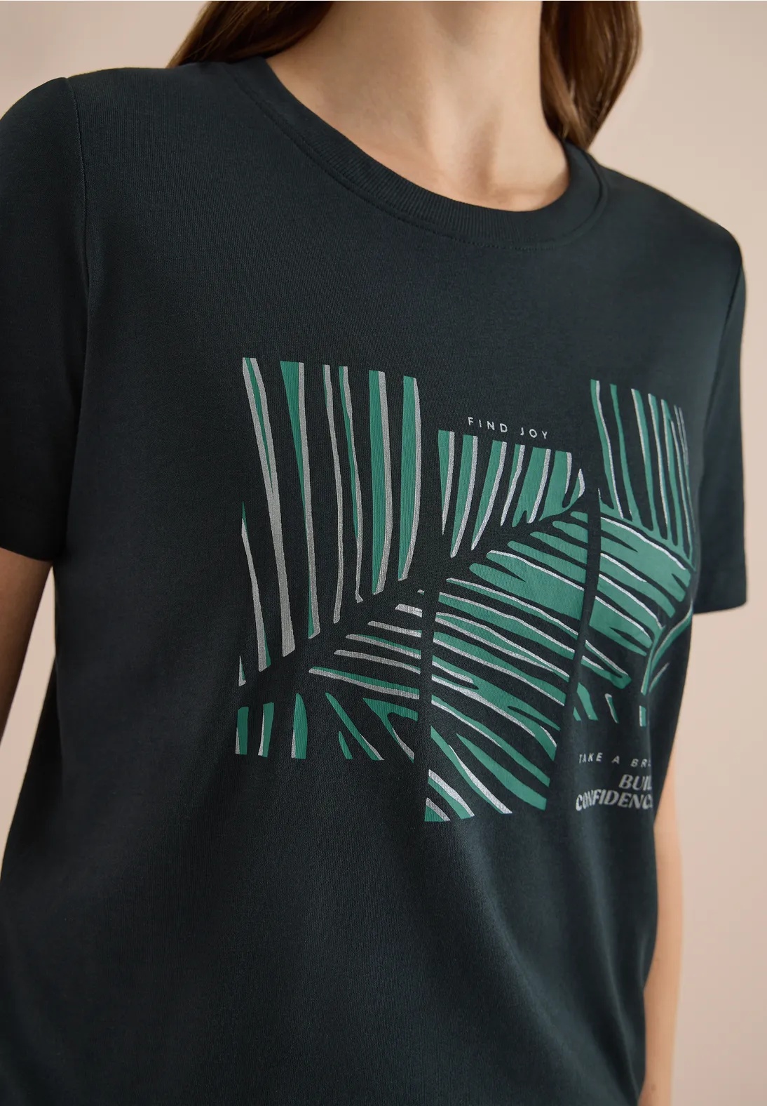 Leaves FP T-shirt - Stl. S - Cecil - 4