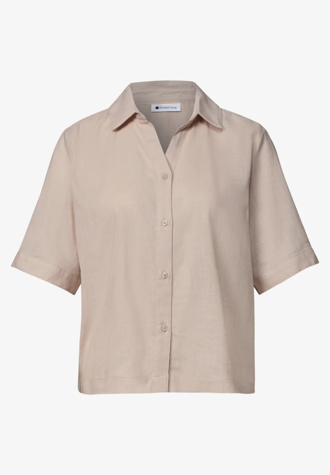 QR Buttoned Shirtcollar Blouse - Street One  - 4
