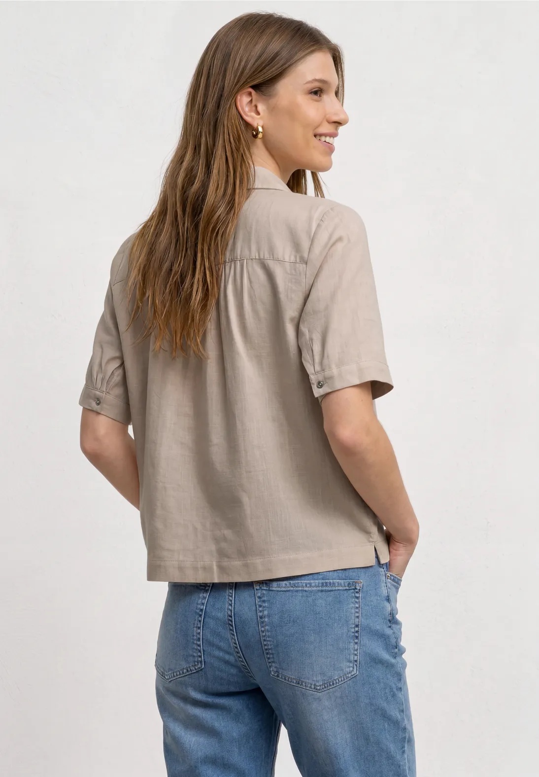 QR Buttoned Shirtcollar Blouse - Street One 