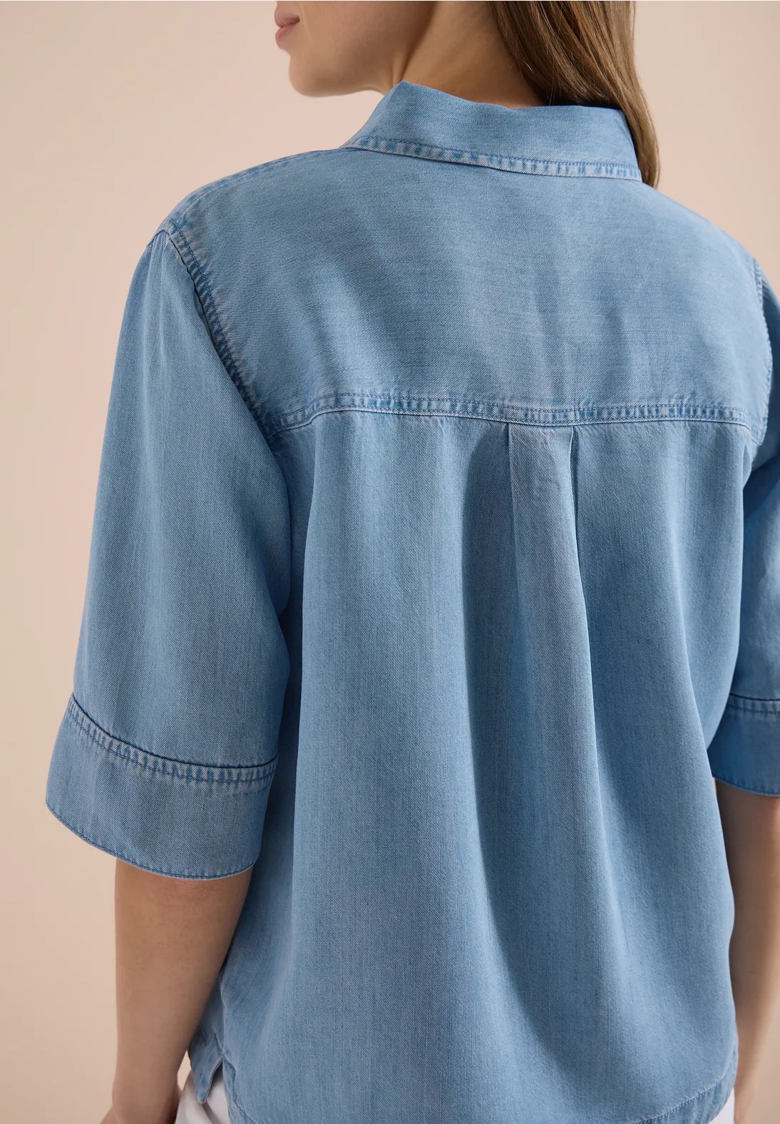 TOS Denim Look Blouse - Cecil - 4