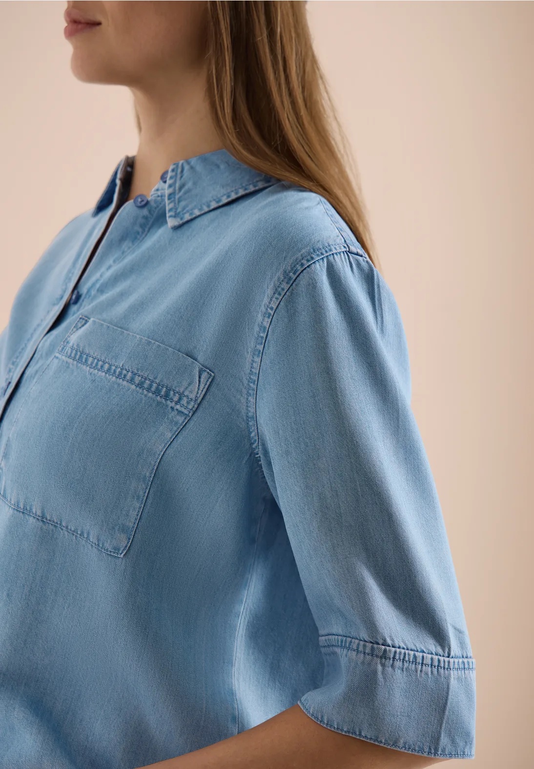 TOS Denim Look Blouse - Cecil