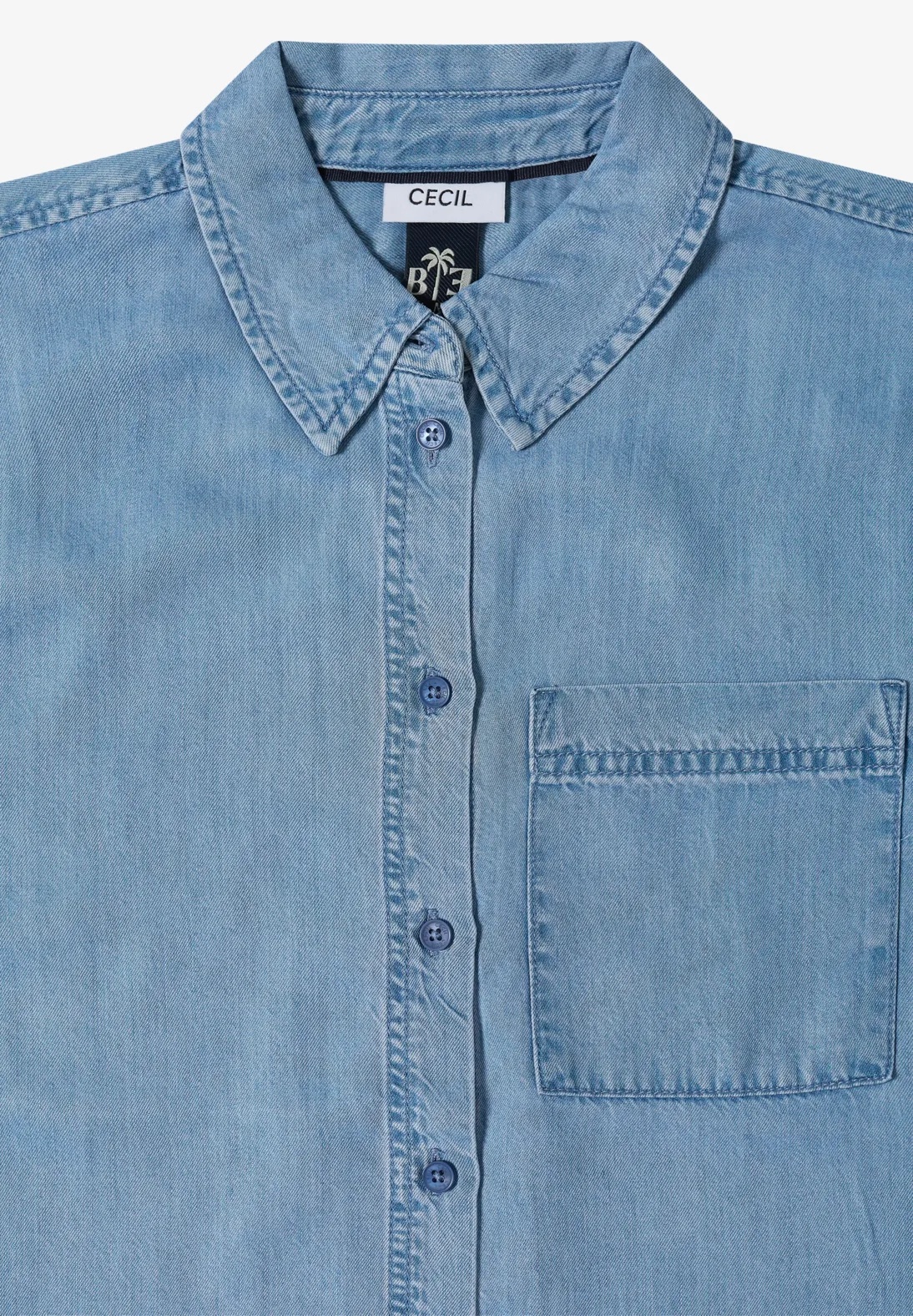 TOS Denim Look Blouse - Cecil - 5