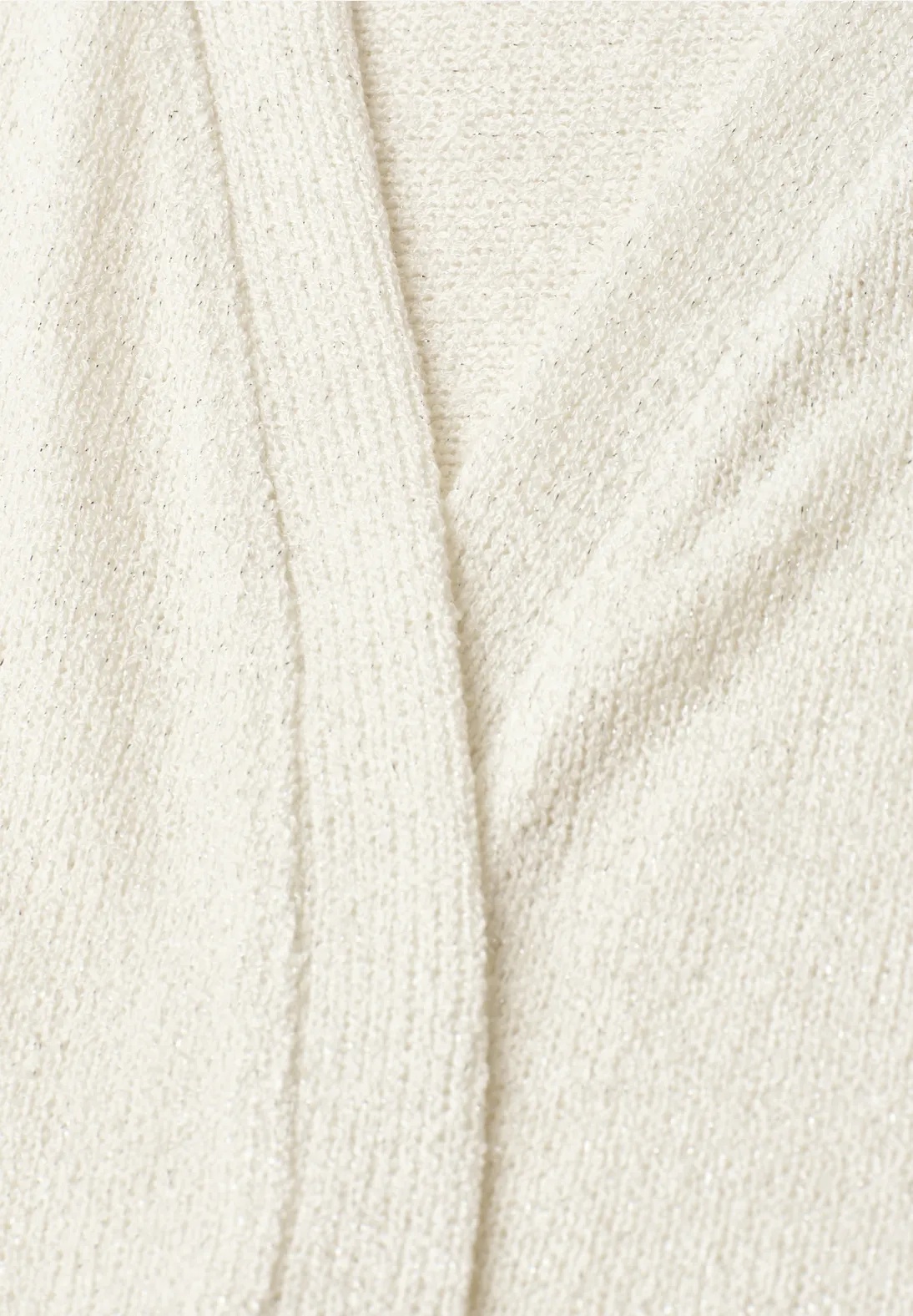 LTD QR Knit Look Batwing Jacket - Offwhite - Street One - 5