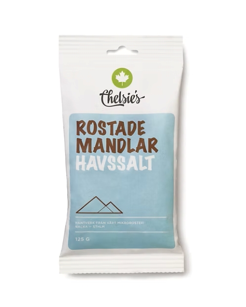 Chelsie's Rostade Mandlar Havssalt, 125 g