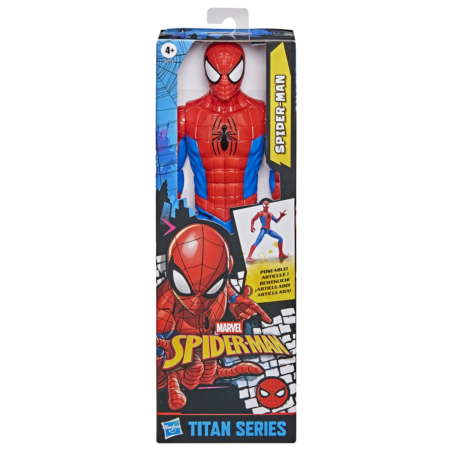 Marvel Titan Heroes Classic Spiderman Figur, 29 cm