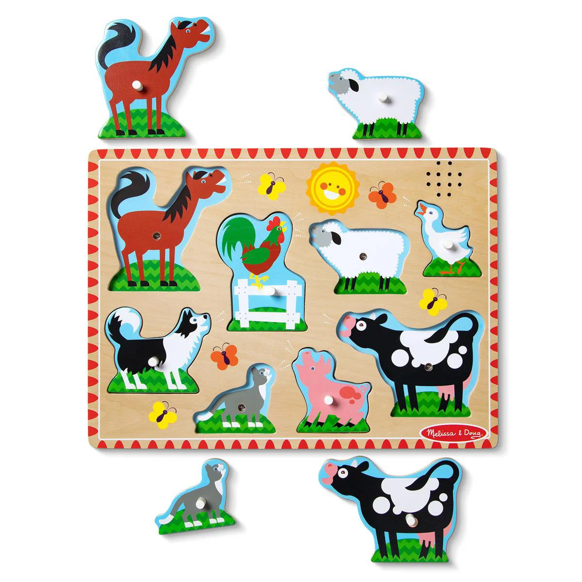 Ljud Pussel Bondgård – Melissa & Doug - 2