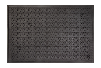 Dixie Doormat Black Heart 60x90cm