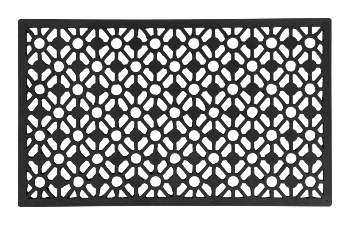 Dixie Doormat Black Circle 45x75cm