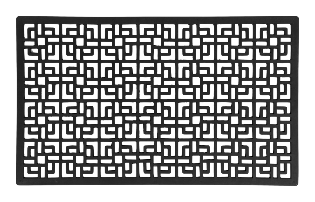 Dixie Dörrmatta Black Square 45x75cm