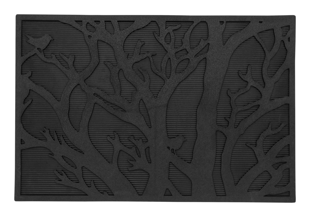 Dixie Doormat Black Tree 60x90cm