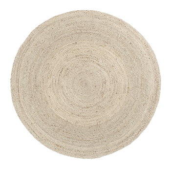 Dixie Round Rug Elin natural gray d125cm