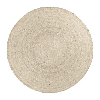 Dixie Round Rug Elin natural gray d150cm