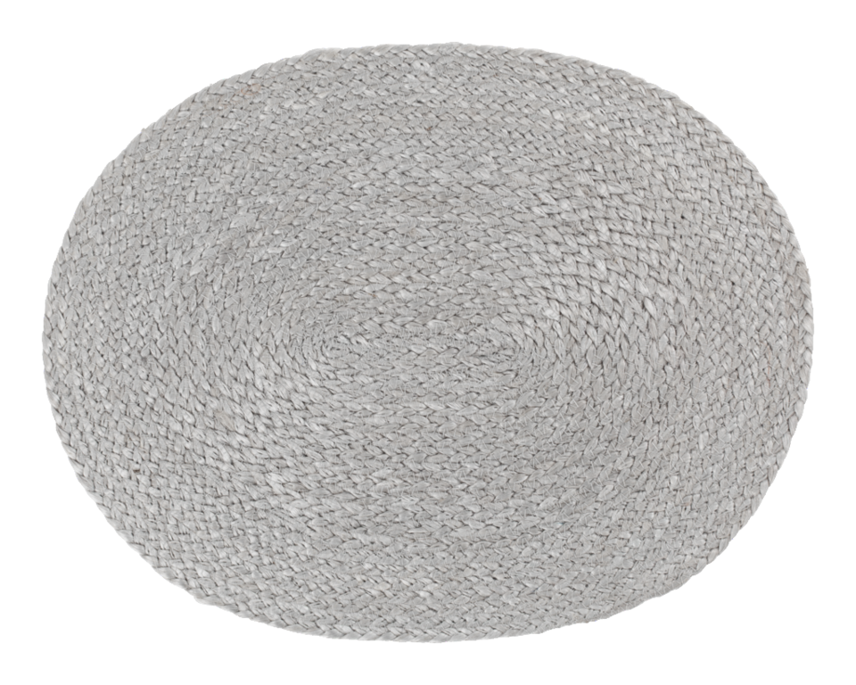 Dixie Bordstablett Elin silver grey oval