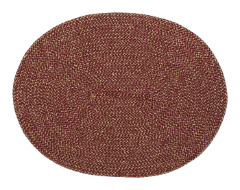 Dixie Placemat Ella red/natural oval table tray