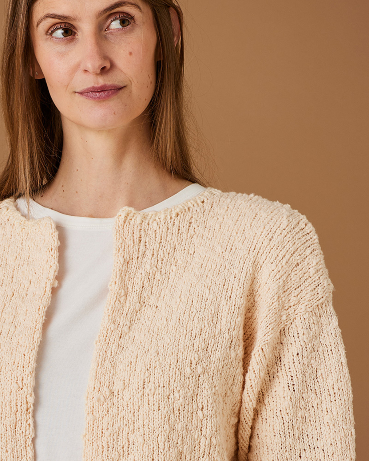 Cardigan med dubbel framkant - Ida 898308 PDF - 2