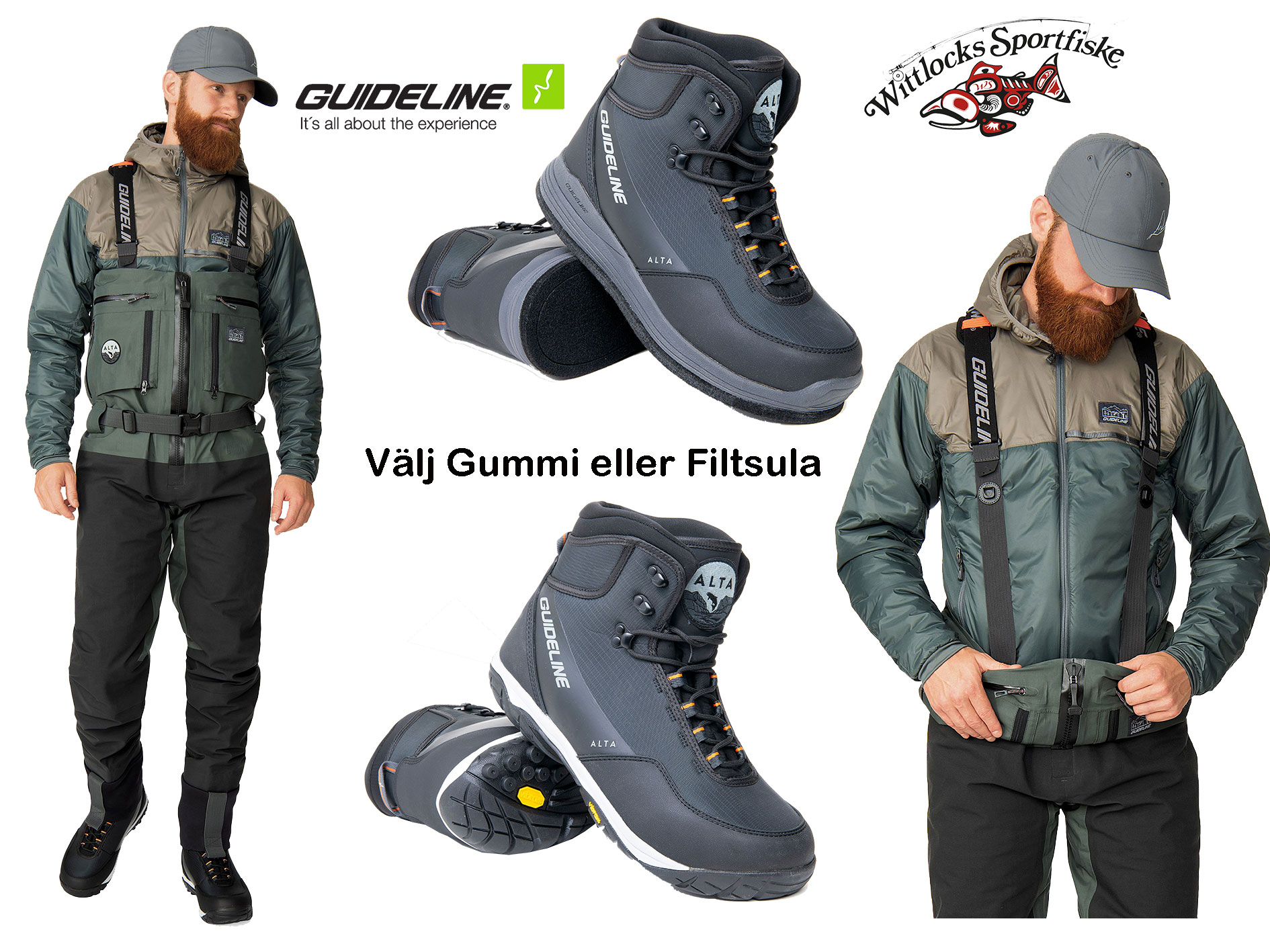 Vadarpaket Guideline Alta NGX ZIP  Vadarbyxor / Alta NGX kängor