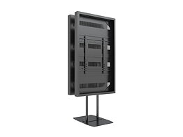 M Pro Series Enclosure 75" High Brightness B2B Dual Pole Floorbase