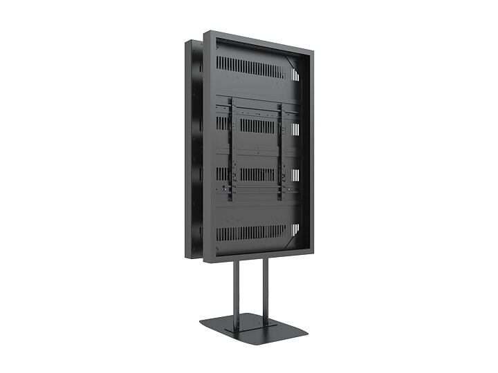 M Pro Series Enclosure 75" High Brightness B2B Dual Pole Floorbase