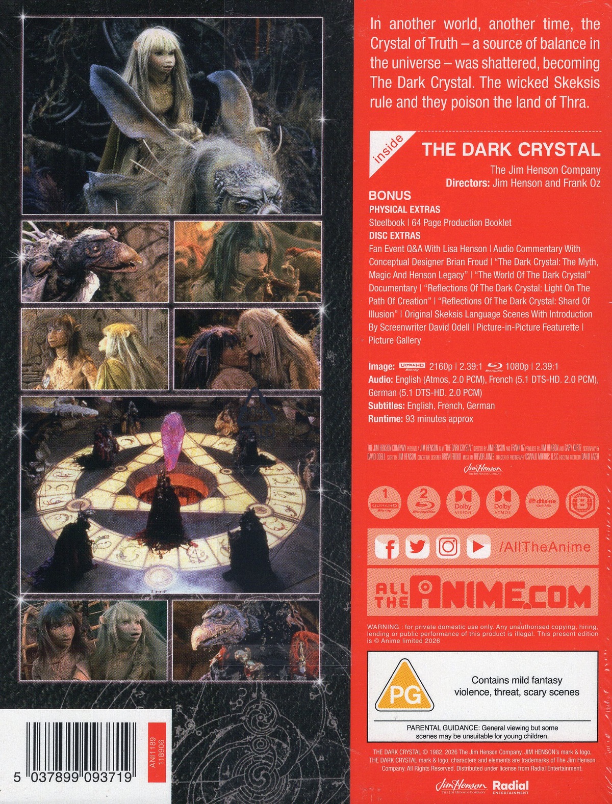 Dark Crystal (Limited Collector's Edition Steelbook) (ej svensk text) (4K Ultra HD + Blu-ray) - 2
