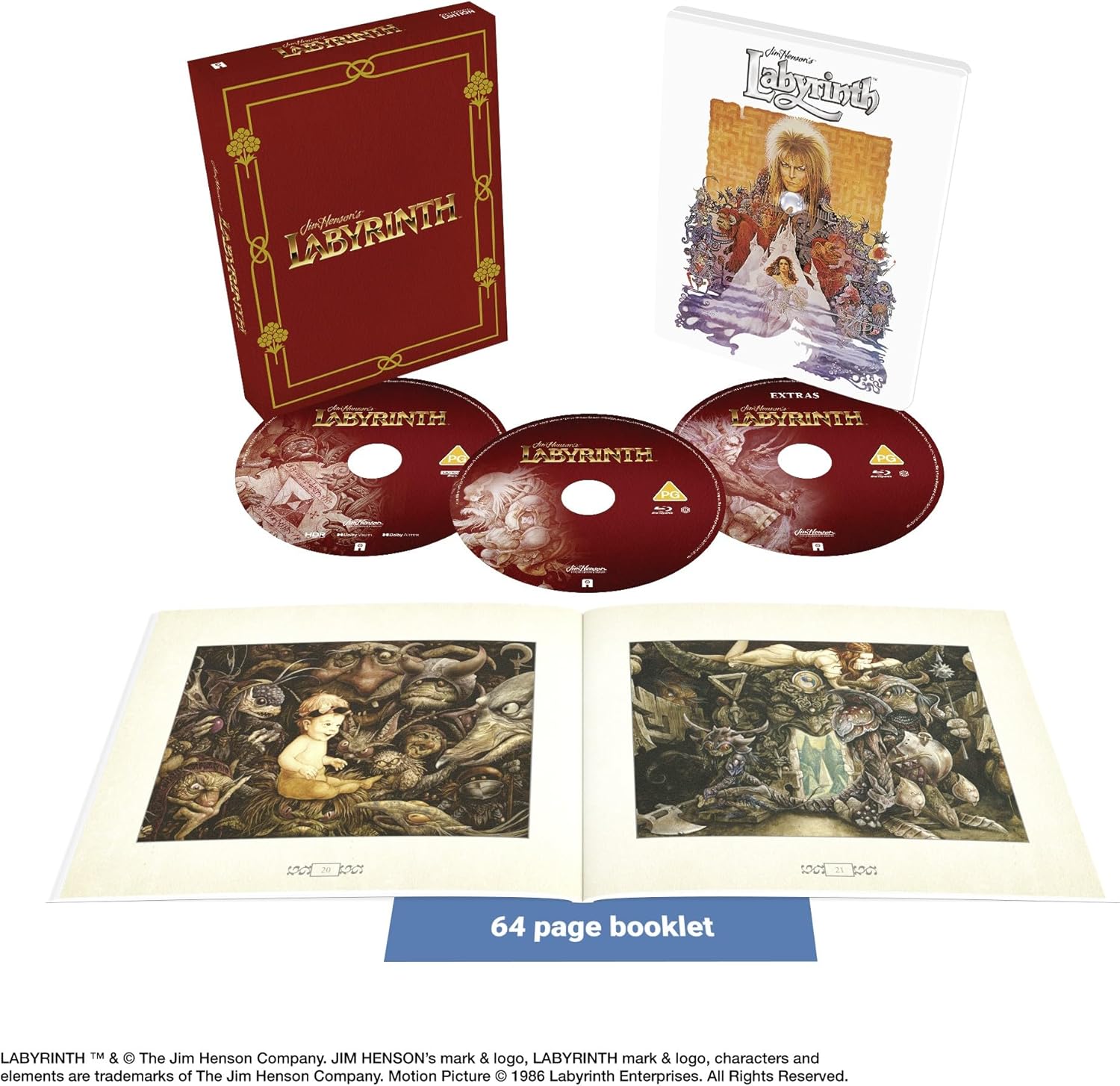 Labyrinth (Limited Collector's Edition Steelbook) (ej svensk text) (4K Ultra HD + Blu-ray) - 3