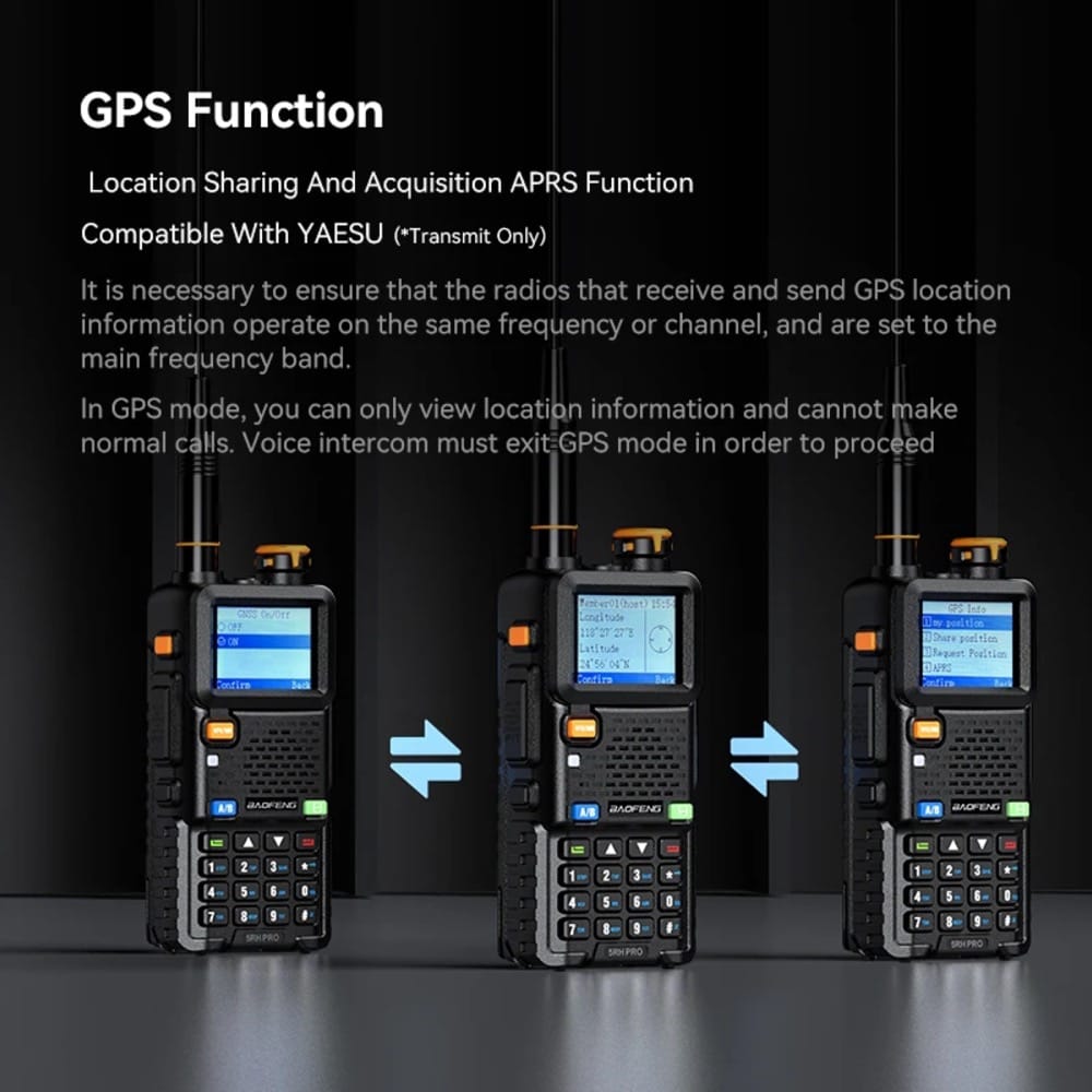 Baofeng UV-5RH Pro GPS 10W Multi-Band Long Range Walkie Talkie - 17