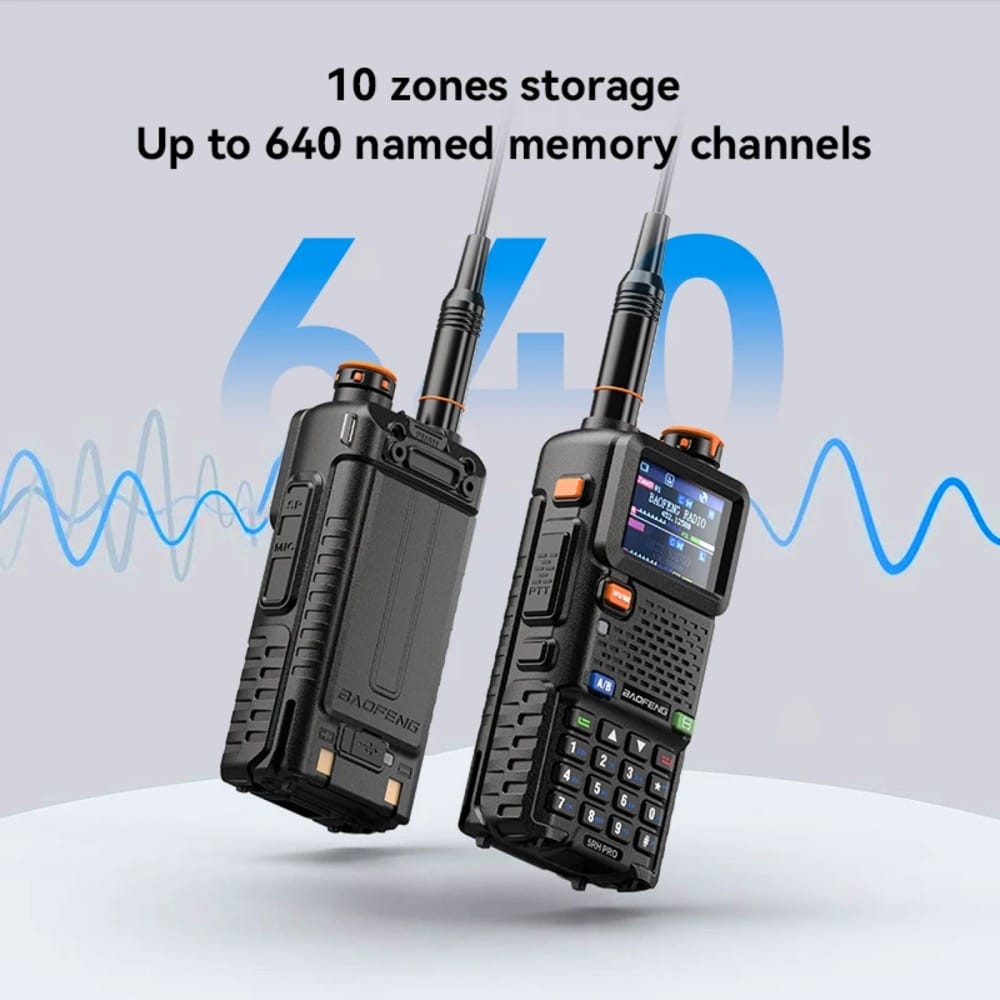 Baofeng UV-5RH Pro GPS 10W Multi-Band Long Range Walkie Talkie - 19