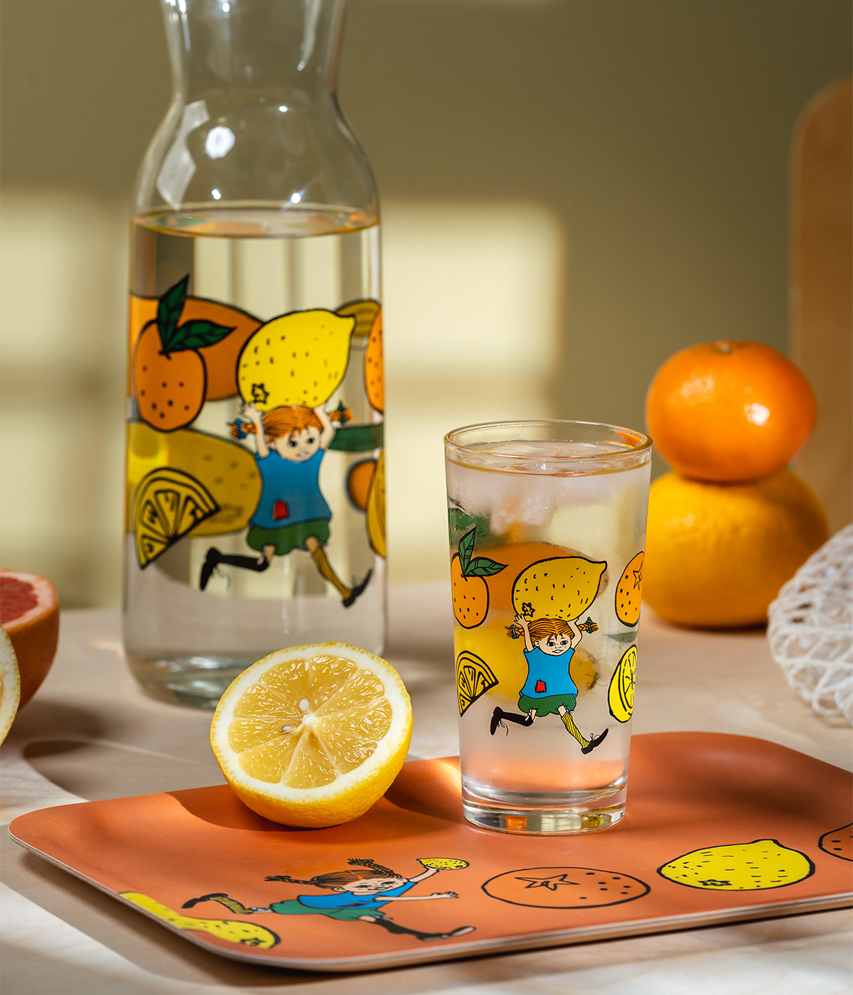 Pippi Långstrump drickglas 2,5 dl - Lemonad - 4