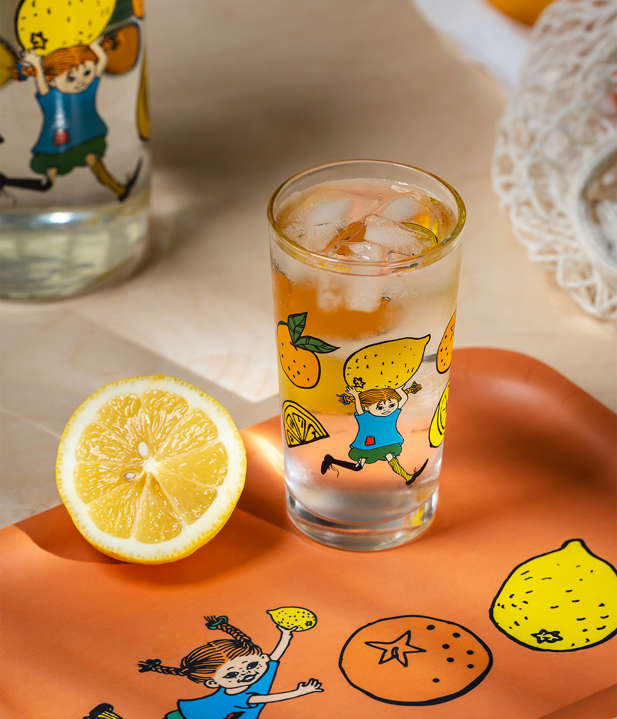 Pippi Långstrump drickglas 2,5 dl - Lemonad - 3