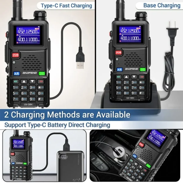 Baofeng UV-5RH 10W flerbands walkie talkie långdistansradio - 19