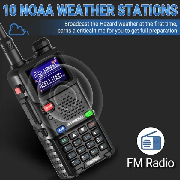 Baofeng UV-5RH 10W flerbands walkie talkie långdistansradio - 15
