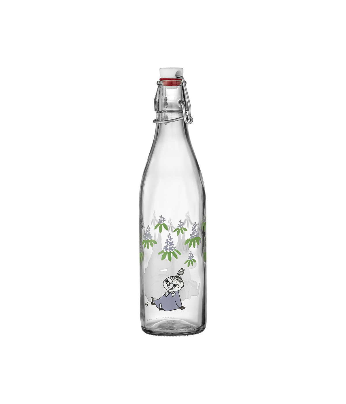 Mumin glasflaska 0,5 L - Elderberries - 2