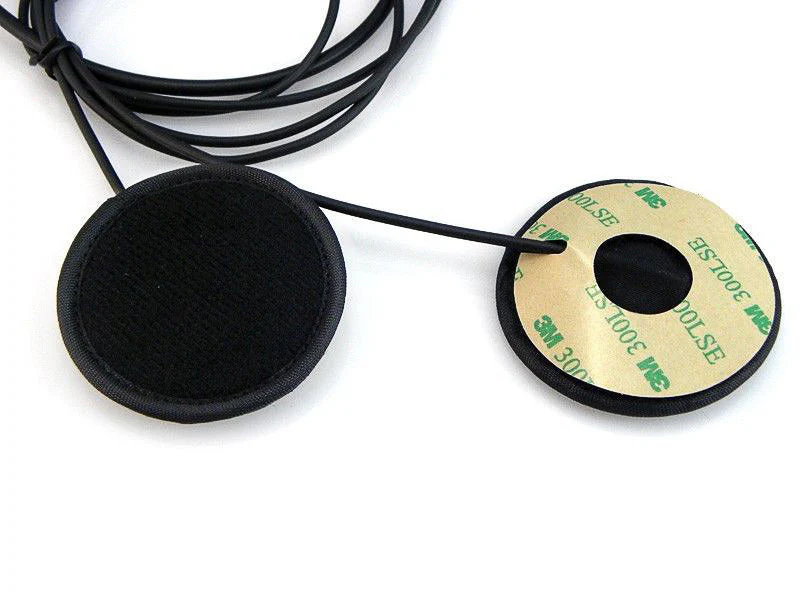 Helmet Kit Full Face Motorcycle Headset Earpiece Mic, 2 Pin K-plug