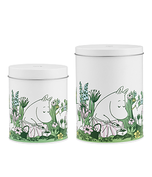 Moomin tin jar set of 2 - In the garden