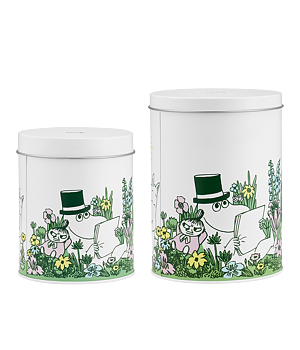 Moomin tin jar set of 2 - In the garden