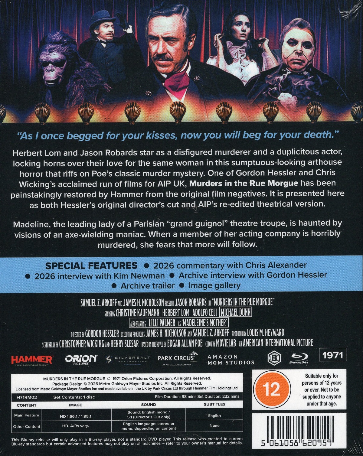 Murders In The Rue Morgue (Limited Edition) (ej svensk text) (Blu-ray) - 2