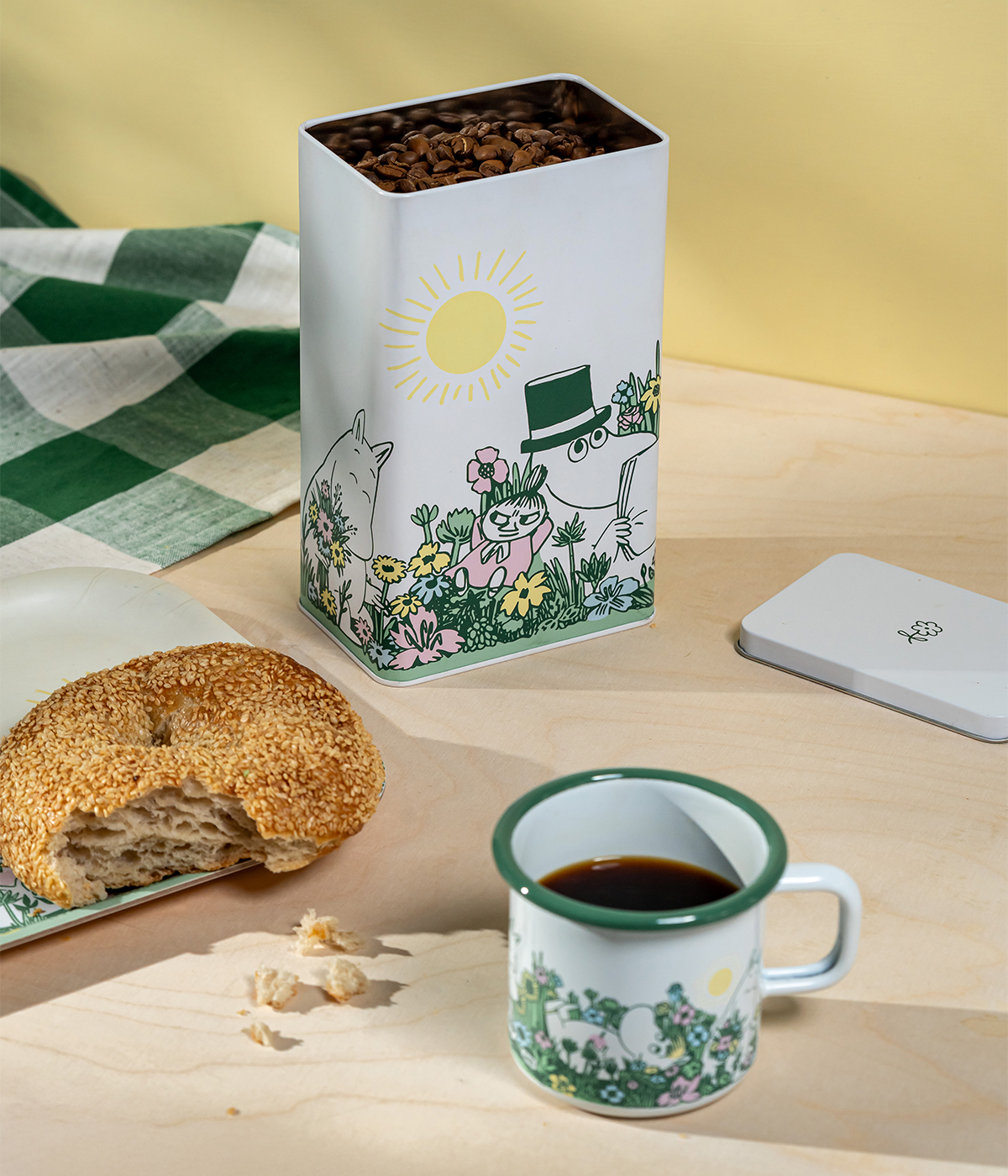 Mumin kaffeburk - I trädgården - 4