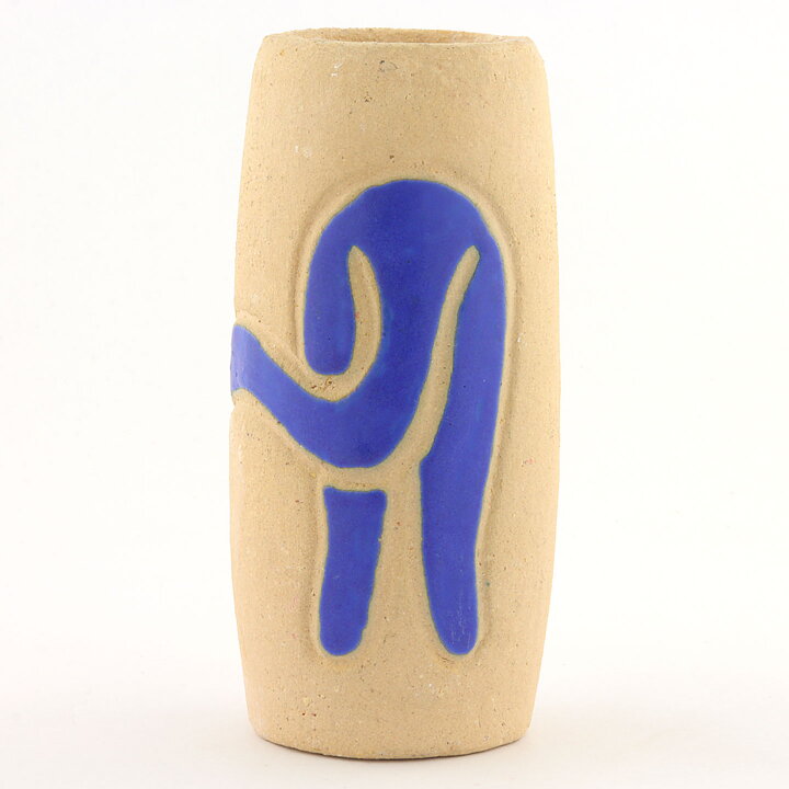 Fifalla Luna Langelund (1980s) Blue Cat Candleholder 14 cm