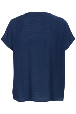 CRHENJA BLOUSE - NAVY BLAZER - CREAM - 2