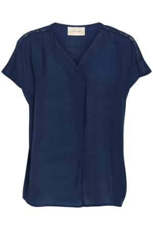 CRHENJA BLOUSE - NAVY BLAZER - CREAM
