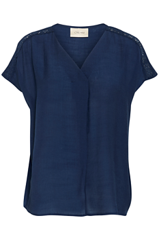 CRHENJA BLOUSE - NAVY BLAZER - CREAM