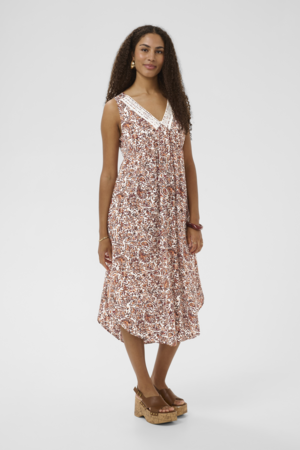 CRTIAH DRESS - ORANGE SARAZA - CREAM - 3