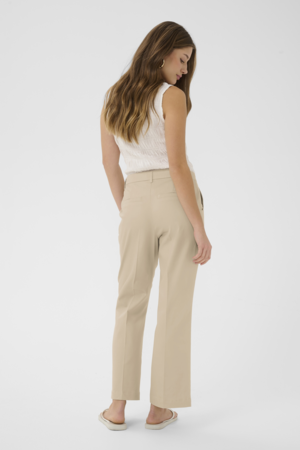 CRGIA 7/8 FLARED PANT - FEATHER GRAY - CREAM - 4
