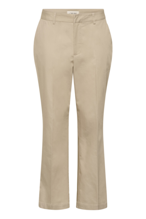CRGIA 7/8 FLARED PANT - FEATHER GRAY - CREAM