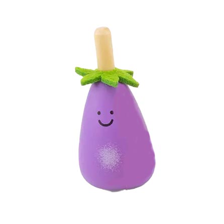 Ulysse Couleurs d'Enfance Spinning Top  i trä Aubergine  -  hållbar träleksak som utvecklar finmotoriken
