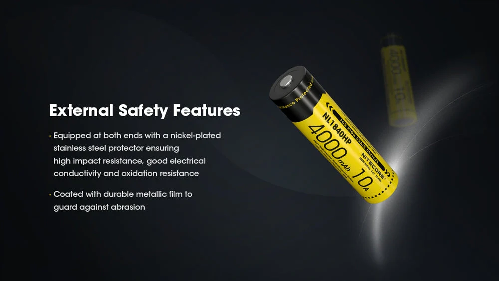 Nitecore NL1840 HP Rechargeable Battery - 8