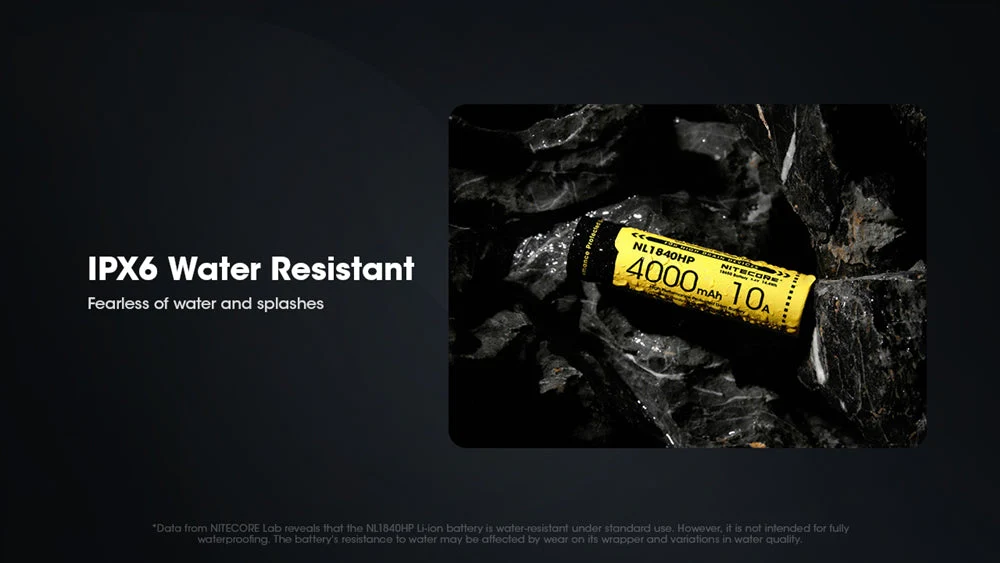 Nitecore NL1840 HP Rechargeable Battery - 6