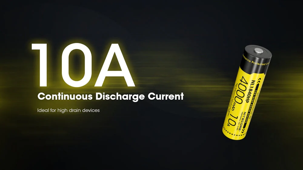 Nitecore NL1840 HP Rechargeable Battery - 7
