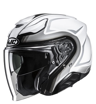 HJC Hjälm F31 Bask Fluo Gul/Vit MC3HSF  630-26049-2 /-3 - 2